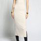 Sleeveless T-Neck Midi Dress